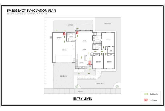 create an emergency evacuation plan for your building